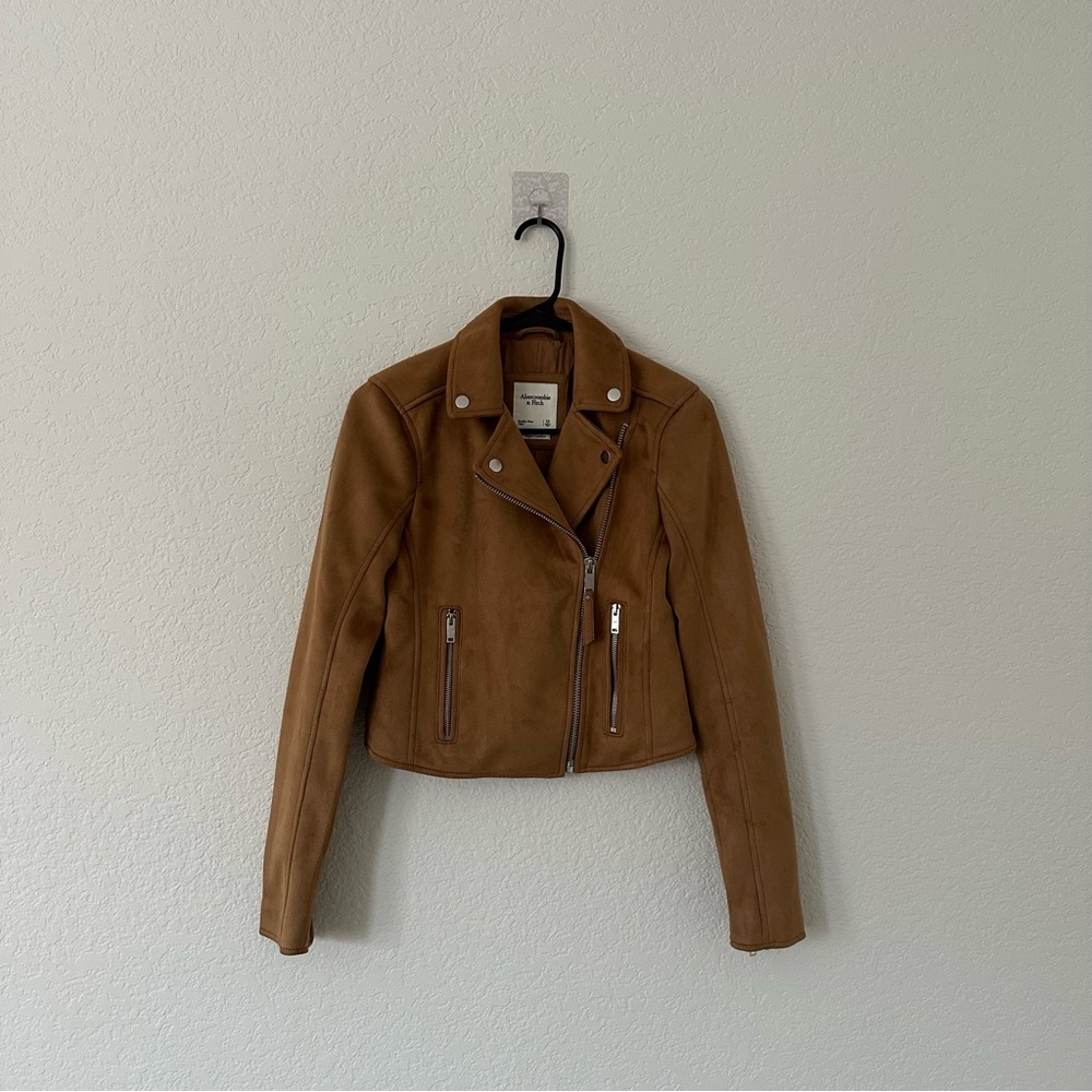 NWOT A&F Vegan Leather Suede Jacket | Size: XS